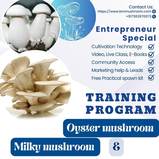 Combo Course Oyster & Milky Mushroom Cultivation Training Program