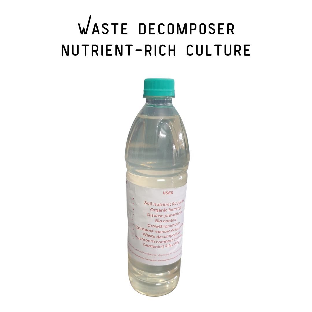 Waste Decomposer Nutrient Rich Liquid Culture (1 bottle)